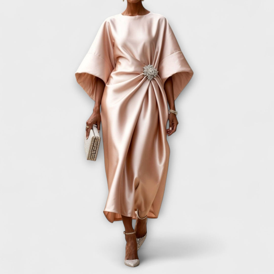Liora | Luxuriöse Satin-Maxikleider mit Pailletten