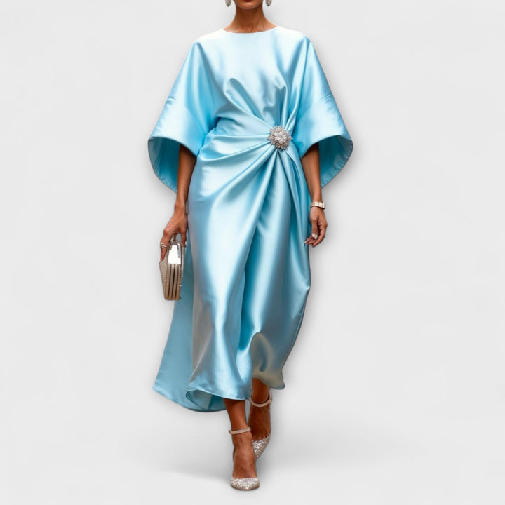 Liora | Luxuriöse Satin-Maxikleider mit Pailletten