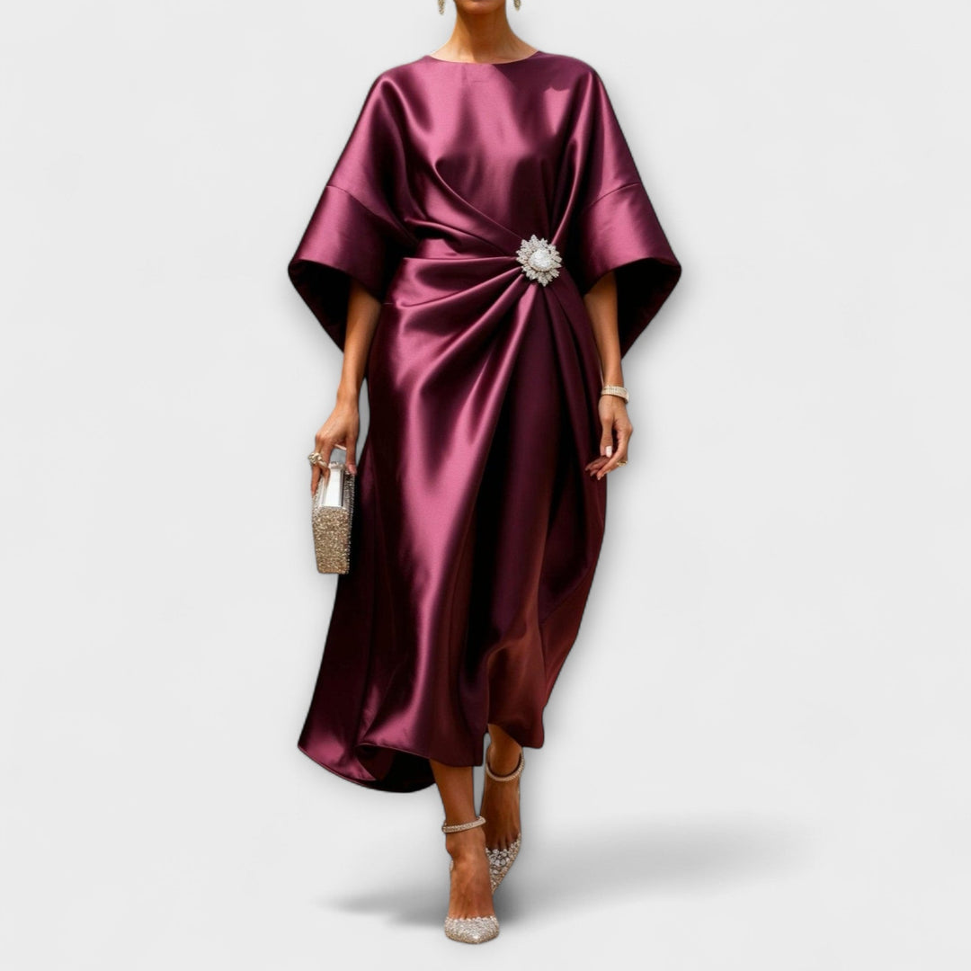 Liora | Luxuriöse Satin-Maxikleider mit Pailletten