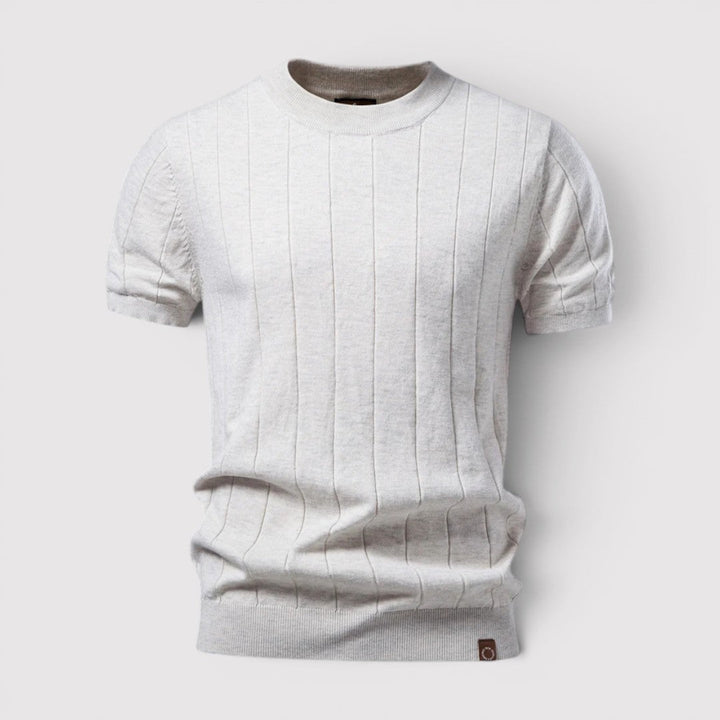 Luis™ | Kurzarm-Strickshirt mit Rundhals