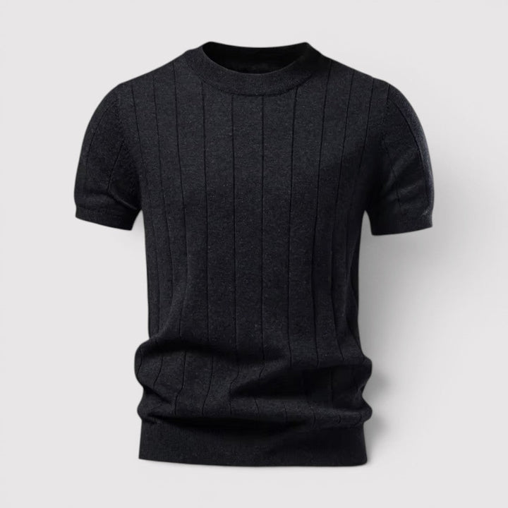 Luis™ | Kurzarm-Strickshirt mit Rundhals