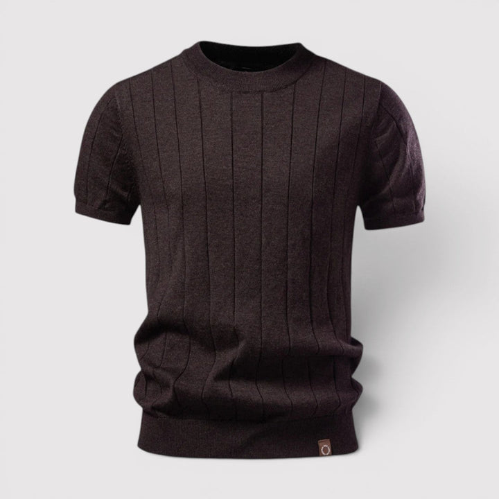Luis™ | Kurzarm-Strickshirt mit Rundhals