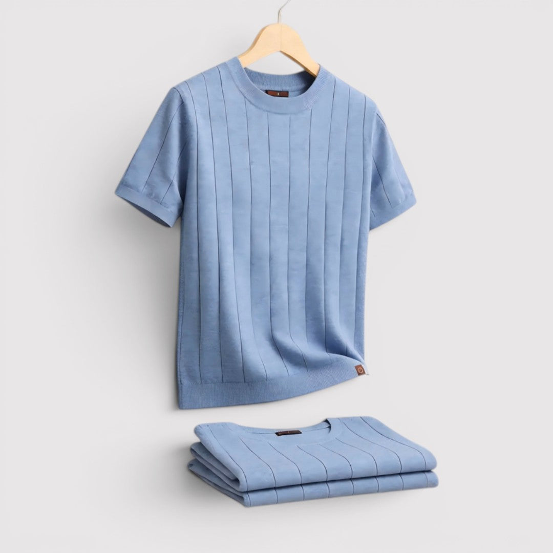 Luis™ | Kurzarm-Strickshirt mit Rundhals