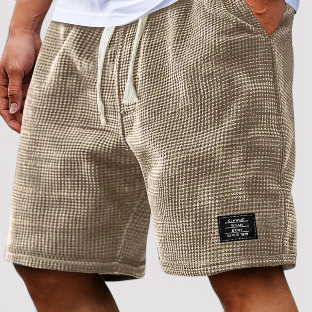 Quirin™ | Wabenartige Shorts mit Kordelzug