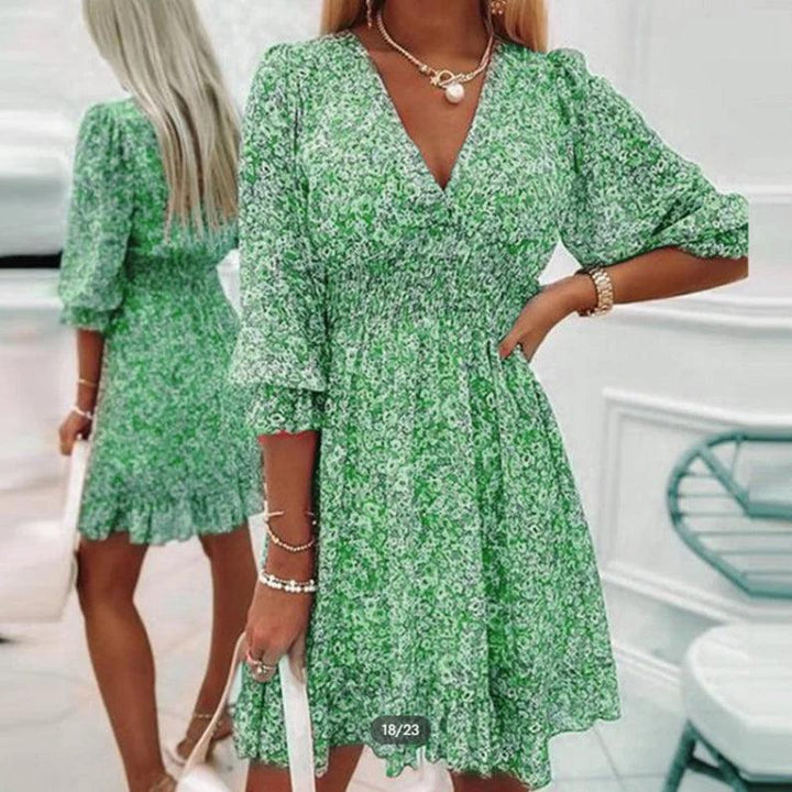 Thessalien | Elegantes Floral Maxi-Kleid