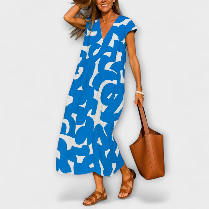 Linae | Lagana Kleid mit V-Ausschnitt