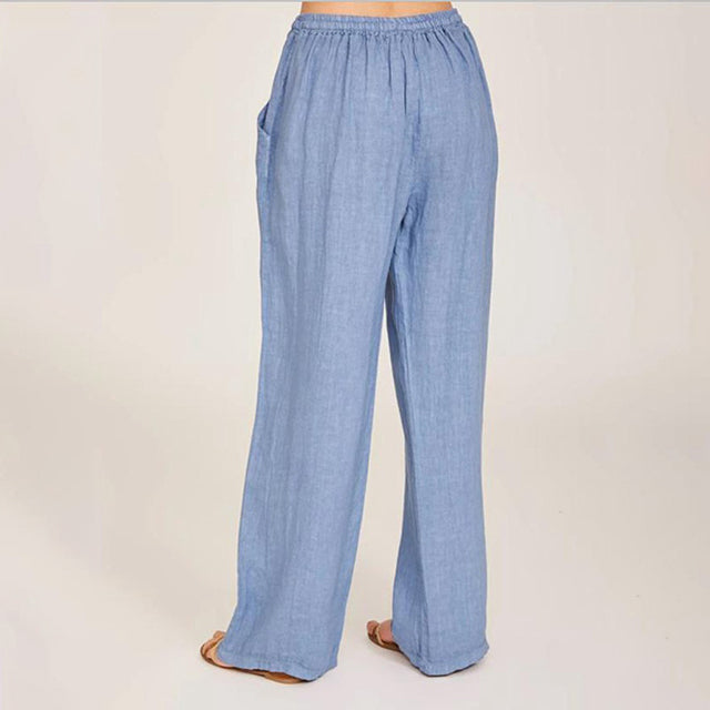 Rosemarie | Sommerhose in Blau- und Grautönen