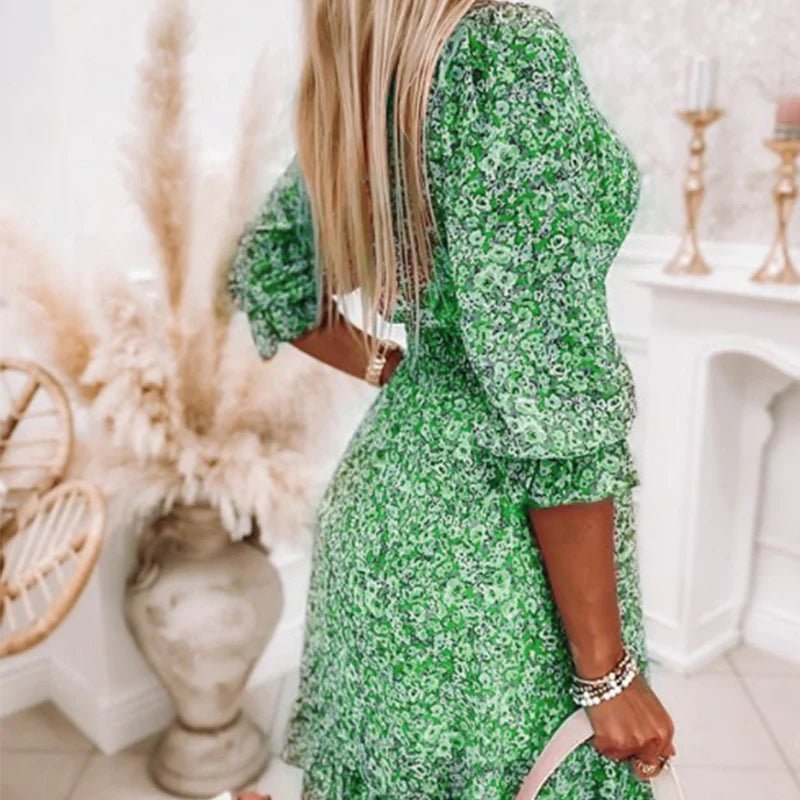 Thessalien | Elegantes Floral Maxi-Kleid
