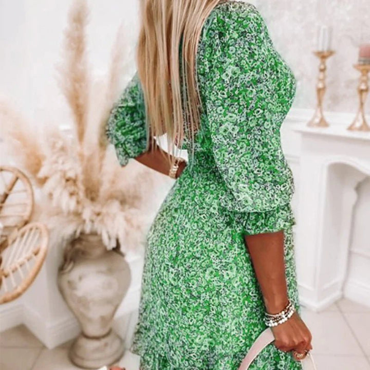 Thessalien | Elegantes Floral Maxi-Kleid