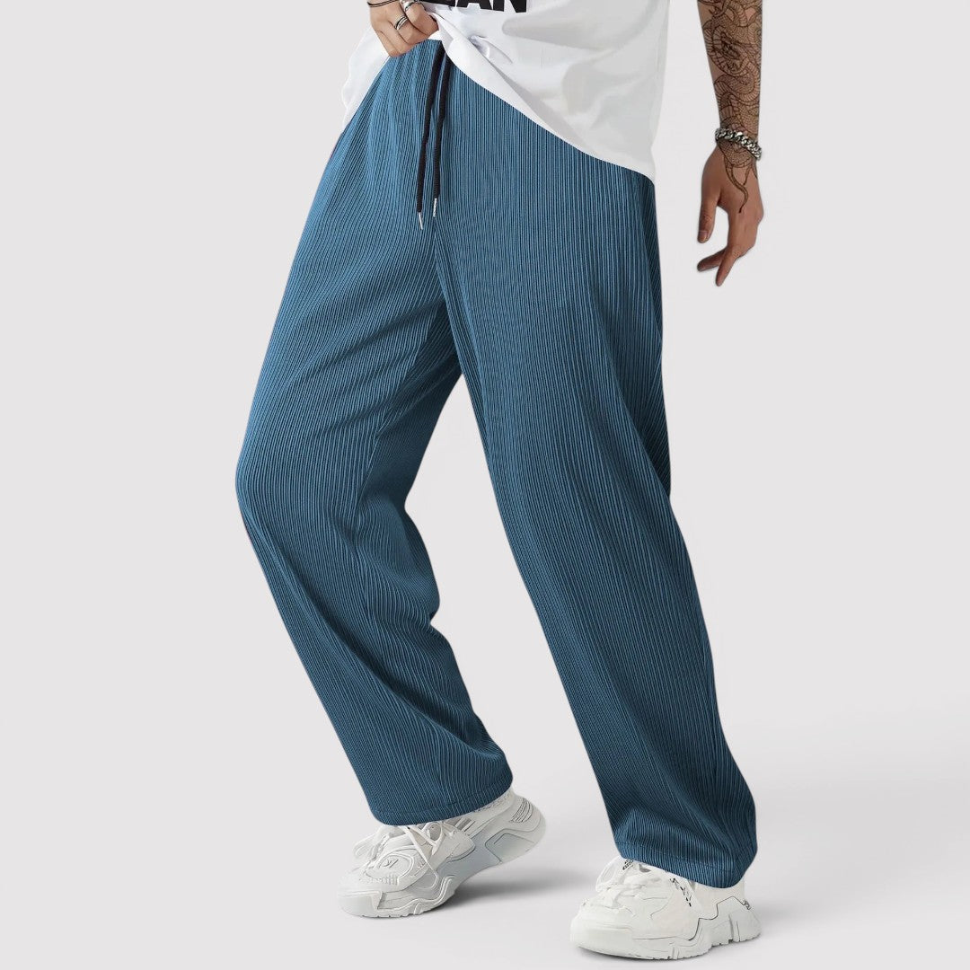 Carlo™ | Elastische Hose mit Plissee-Falten