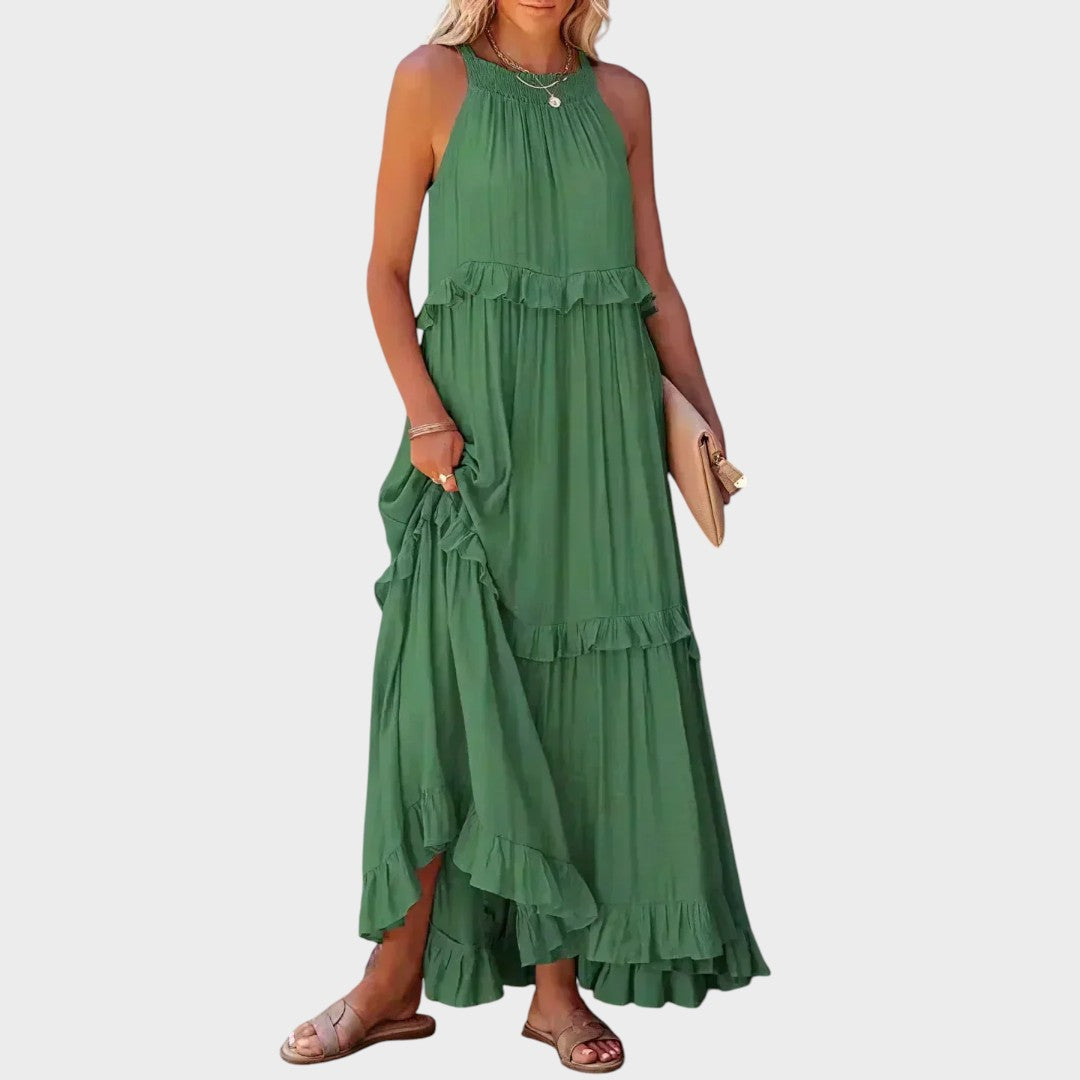 Landry | Ärmelloses Kleid mit Rüschendetails
