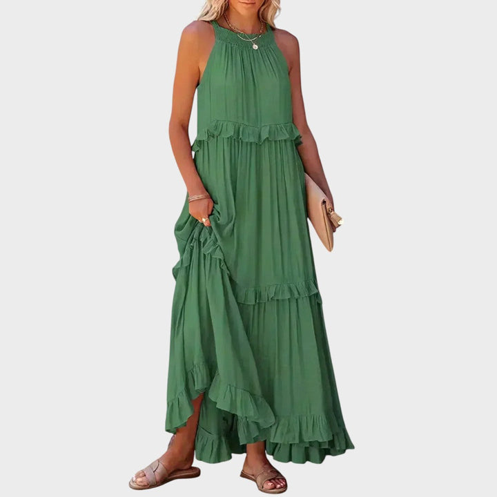 Landry | Ärmelloses Kleid mit Rüschendetails