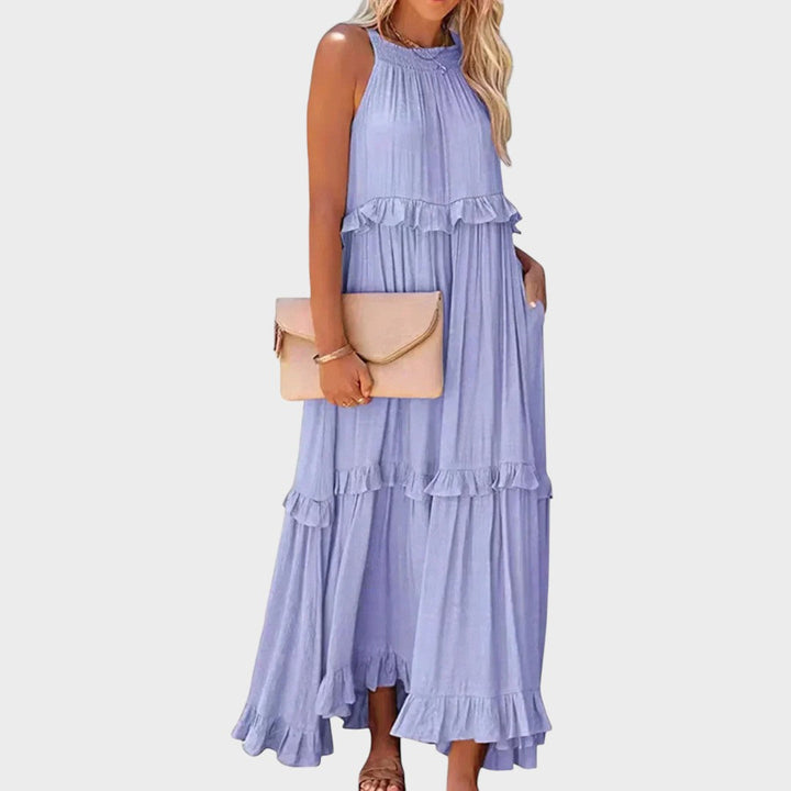 Landry | Ärmelloses Kleid mit Rüschendetails