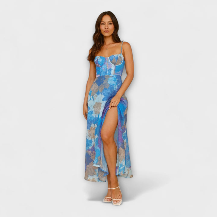 Audrey | Blumendruckkleid für Frauen - Stilvoll und Attraktiv