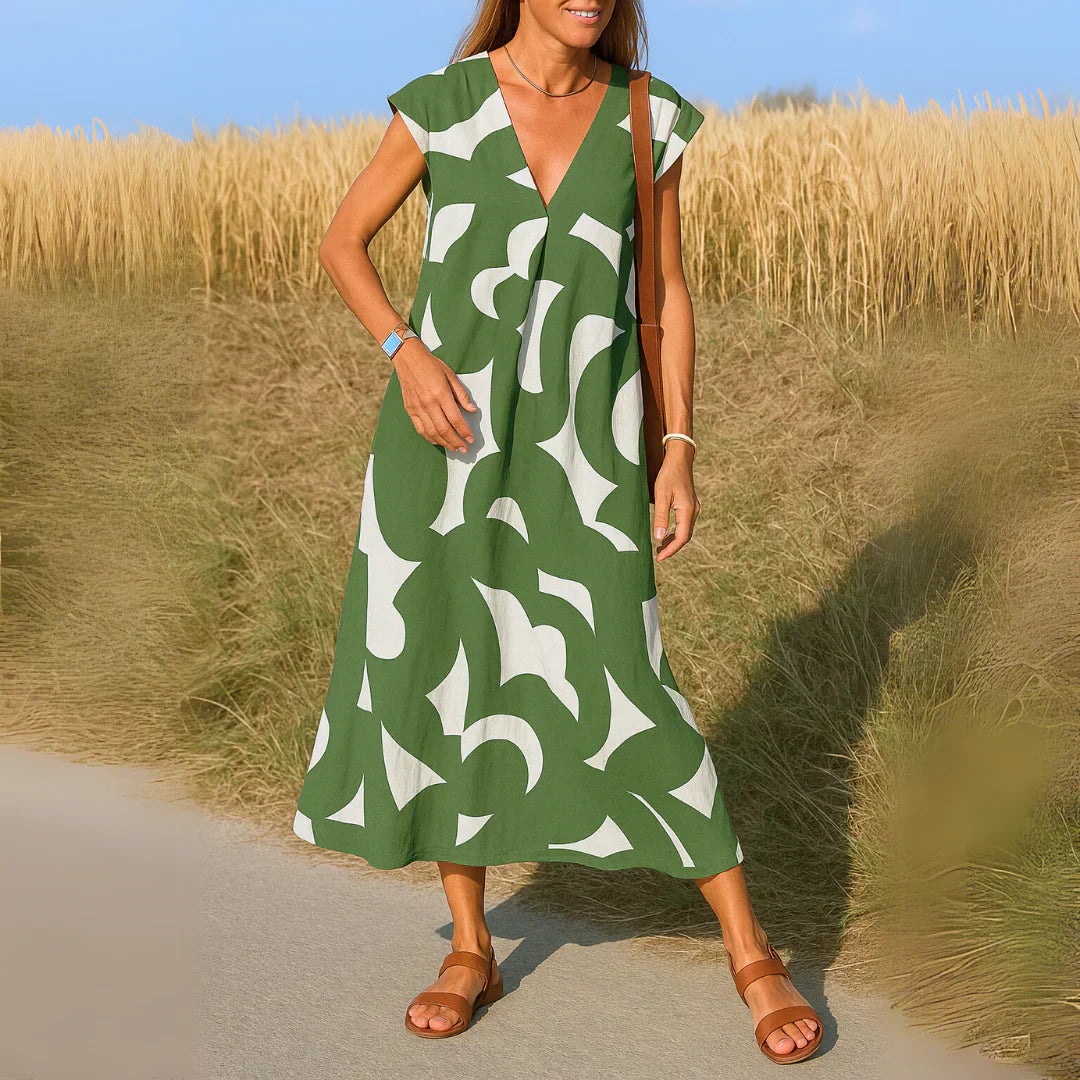 Tatiana | Cutwork Detail Maxi Kleid