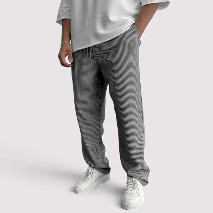 Linus™ | Elastische Loungehose mit Rippstruktur