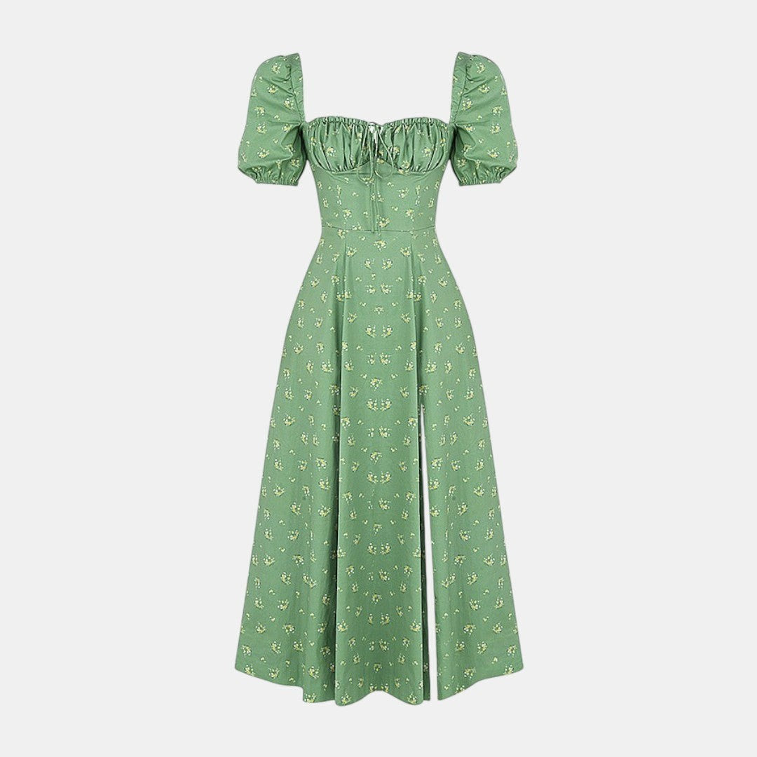 Aviana - Kleid mit Puffärmeln Bloom