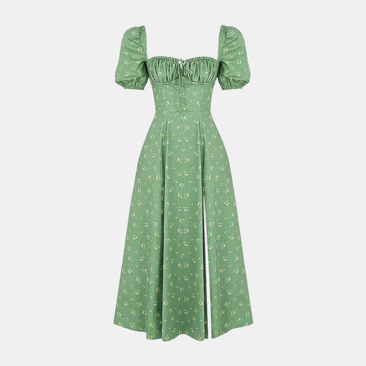 Aviana - Kleid mit Puffärmeln Bloom