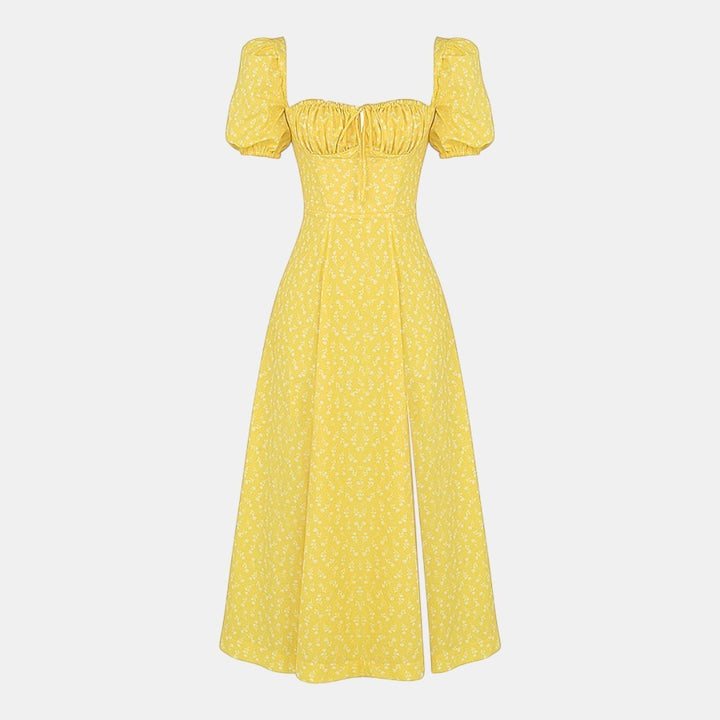 Aviana - Kleid mit Puffärmeln Bloom
