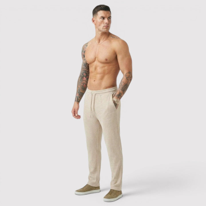Linus™ | Elastische Loungehose mit Rippstruktur