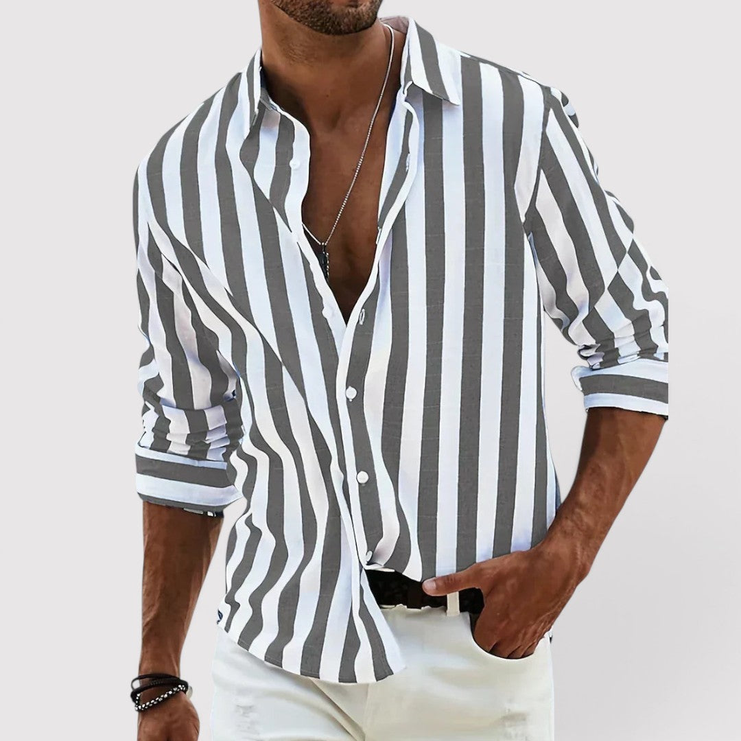 Kevin™ | Atmungsaktives gestreiftes Hemd