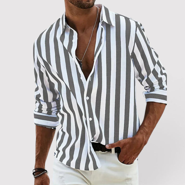 Kevin™ | Atmungsaktives gestreiftes Hemd