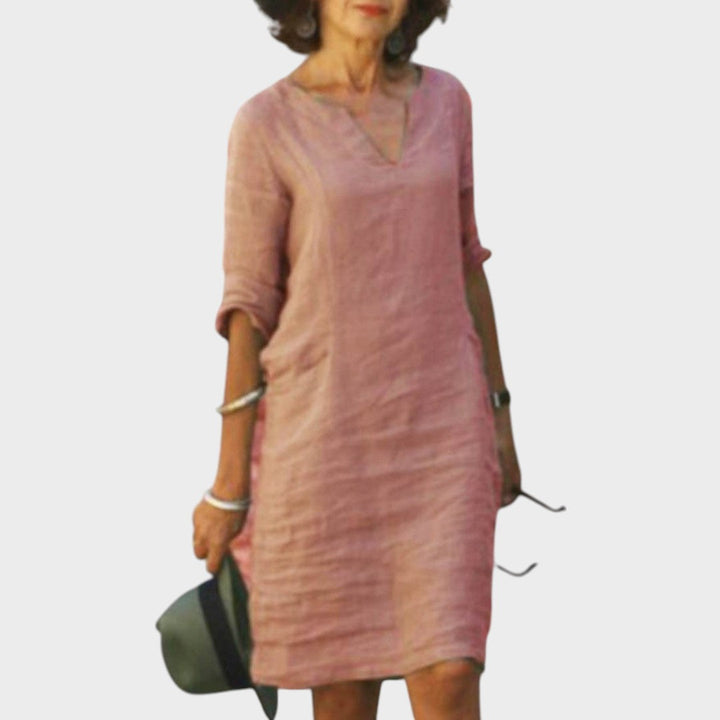 Josette | Elegantes Kleid mit V-Ausschnitt