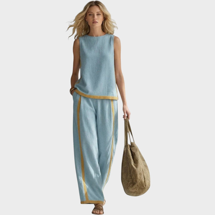 Leila | Elegantes Leinen-Set