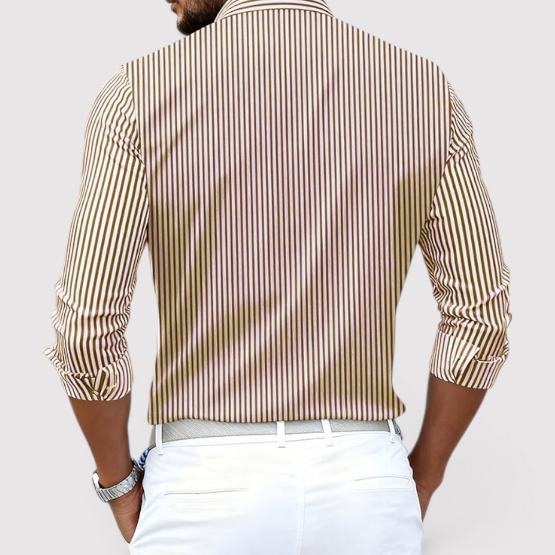 Lukas™ | Atmungsaktives gestreiftes Hemd