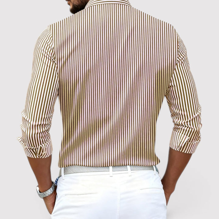 Lukas™ | Atmungsaktives gestreiftes Hemd