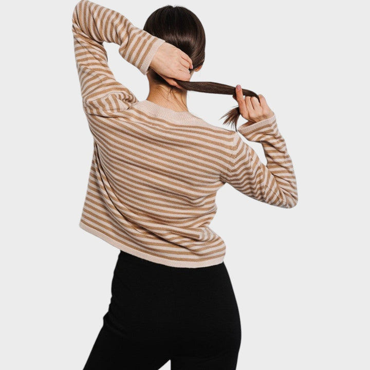 Francisca | Langärmliger gestreifter Pullover