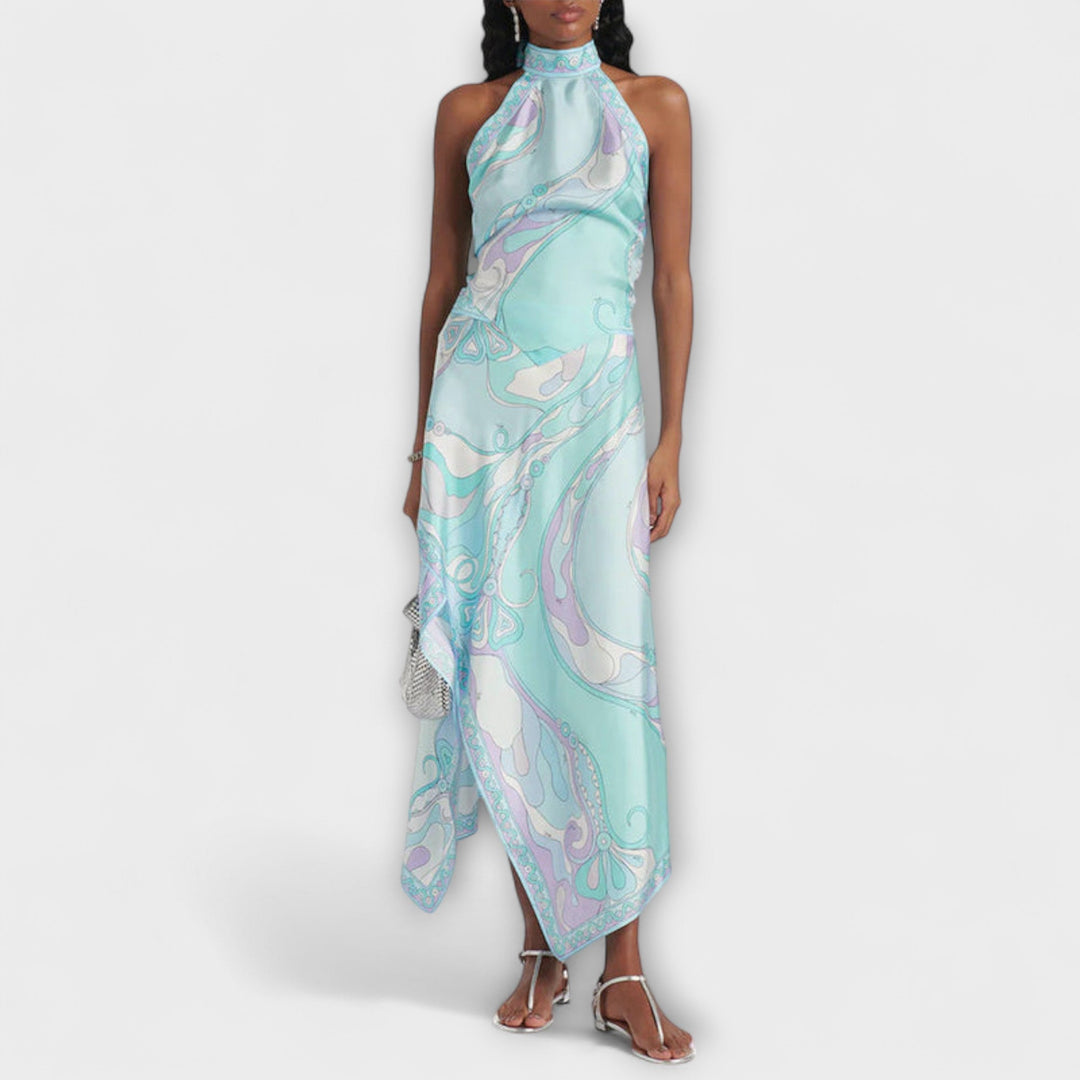 Everly | Halter-Top und asymmetrisches Midikleid-Set