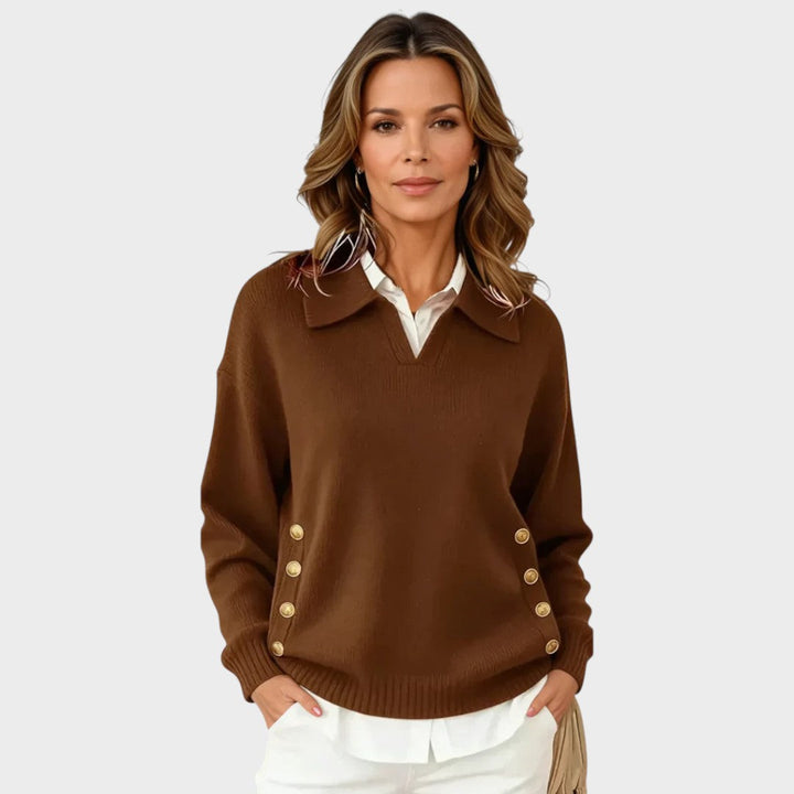 Dorinda | Strickpullover mit V-Ausschnitt