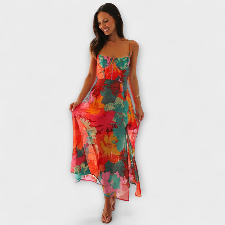 Audrey | Blumenmuster Kleid für Frauen - Stilvoll und Ansprechend