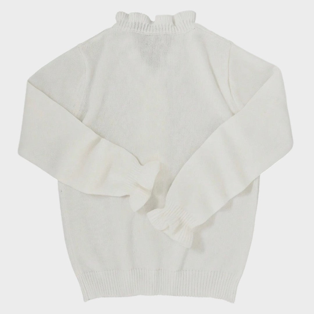 Liora | Strickjacke mit Rüschen und Knöpfen