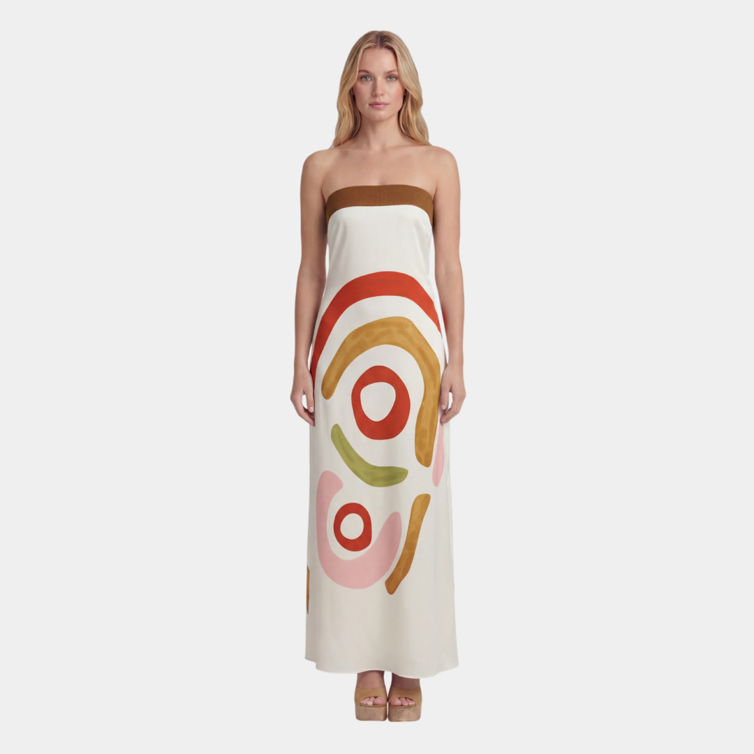 Penelope | Damen Cut-Out Midi Kleid