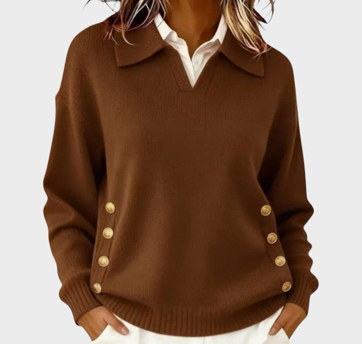 Dorinda | Strickpullover mit V-Ausschnitt