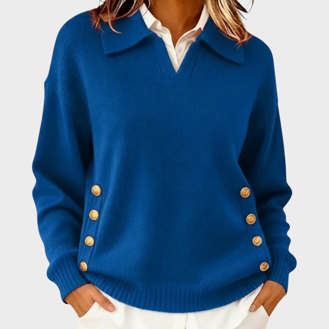 Dorinda | Strickpullover mit V-Ausschnitt
