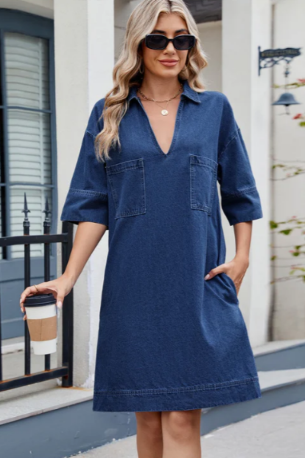 Christa - Lässiges Jeanskleid