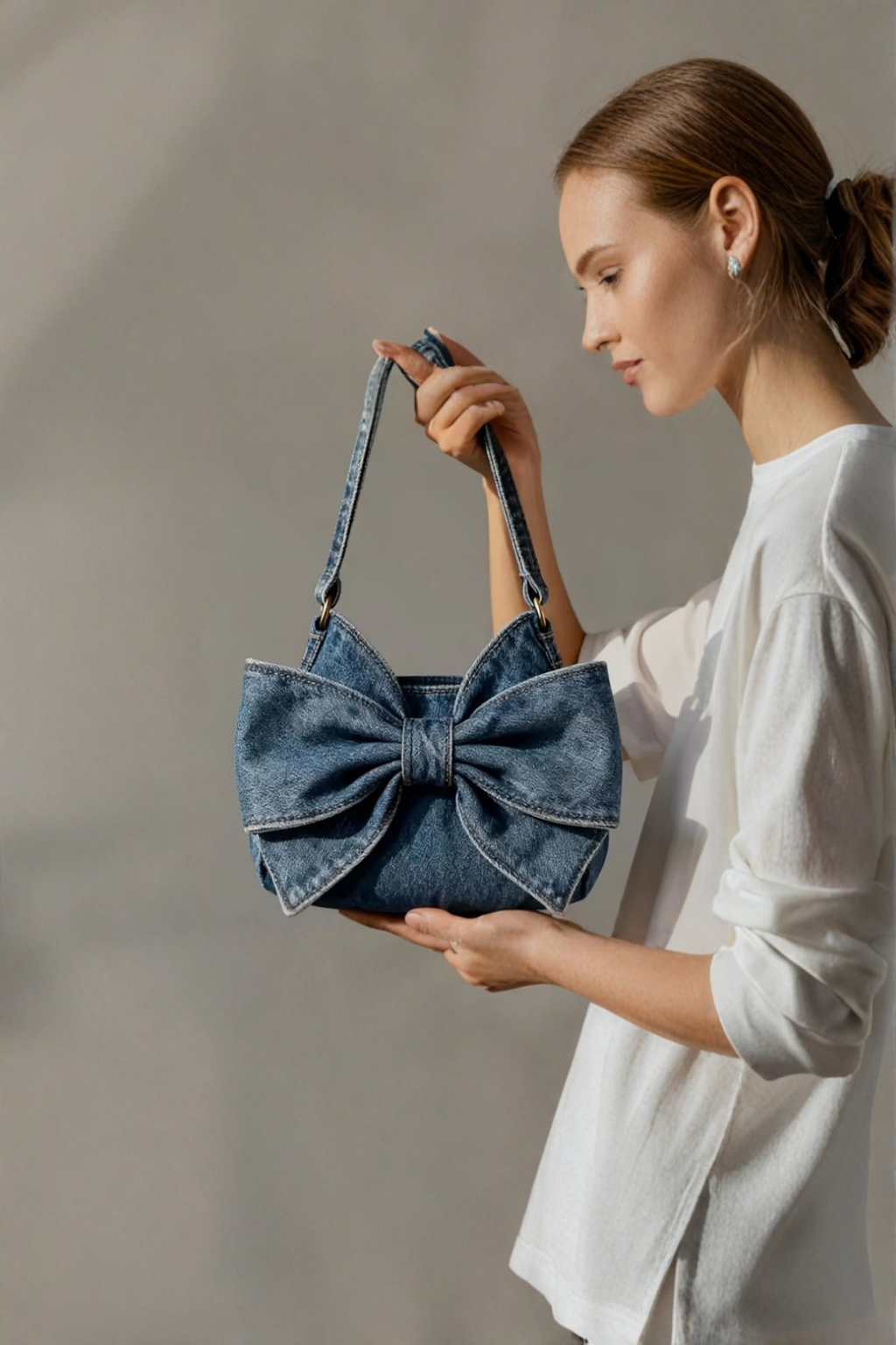 Helene - Retro-Tasche mit Schleife