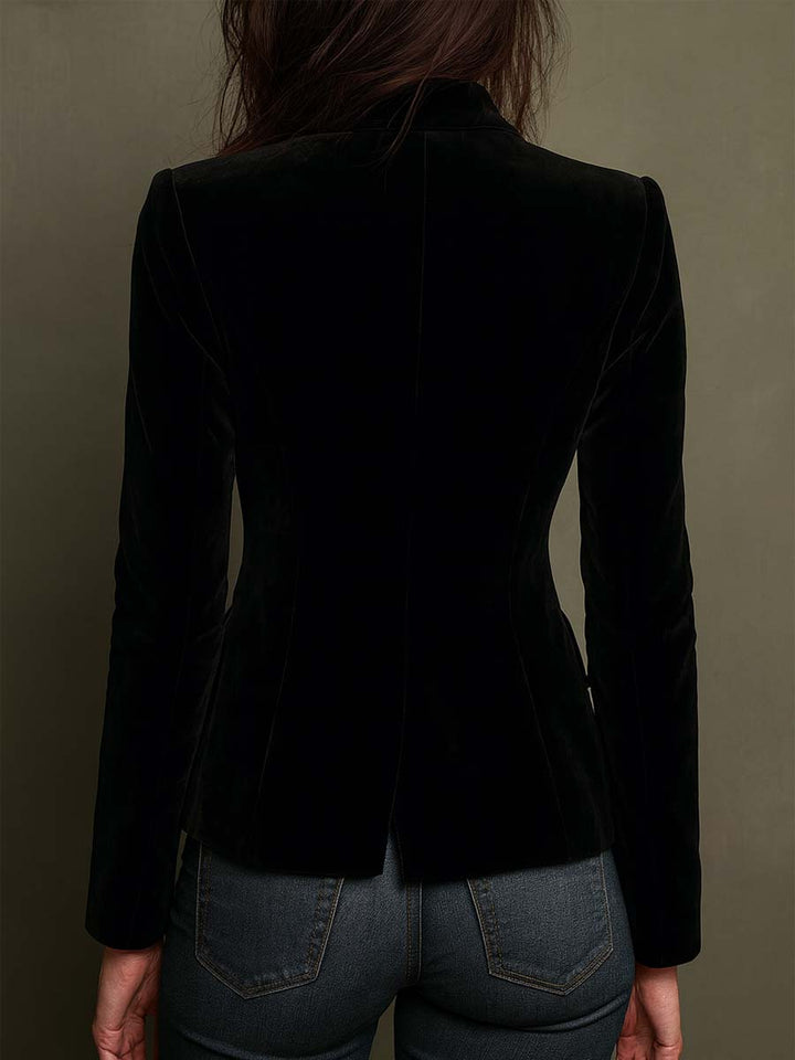 Damen Bunter Floral Bestickter Blazer