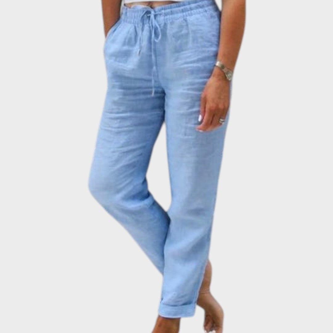 Christa | Jogginghose mit Kordelzug in Blau für Damen