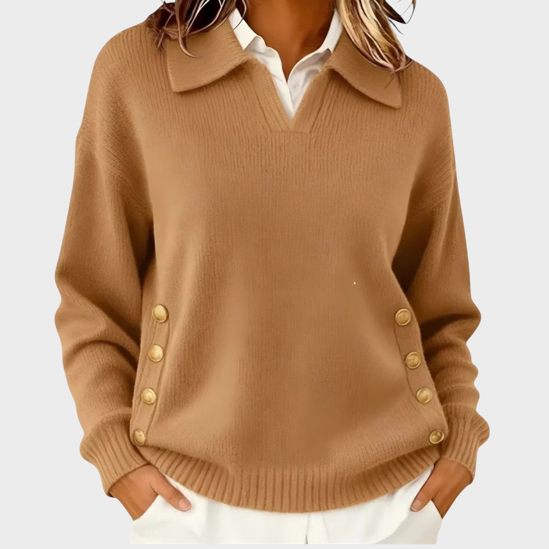 Dorinda | Strickpullover mit V-Ausschnitt