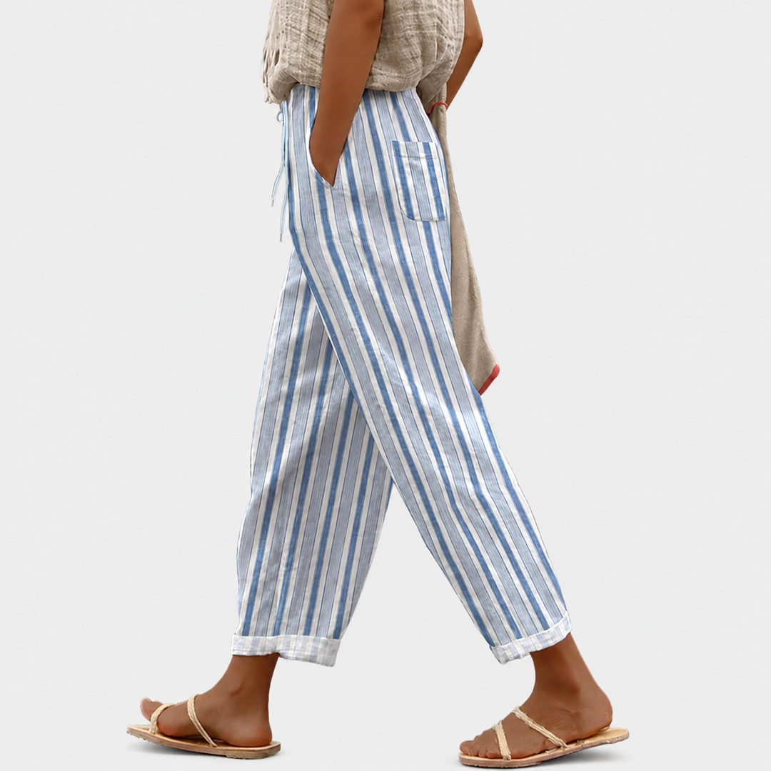 Marion | Bedruckte Sommerhose mit Gummibund