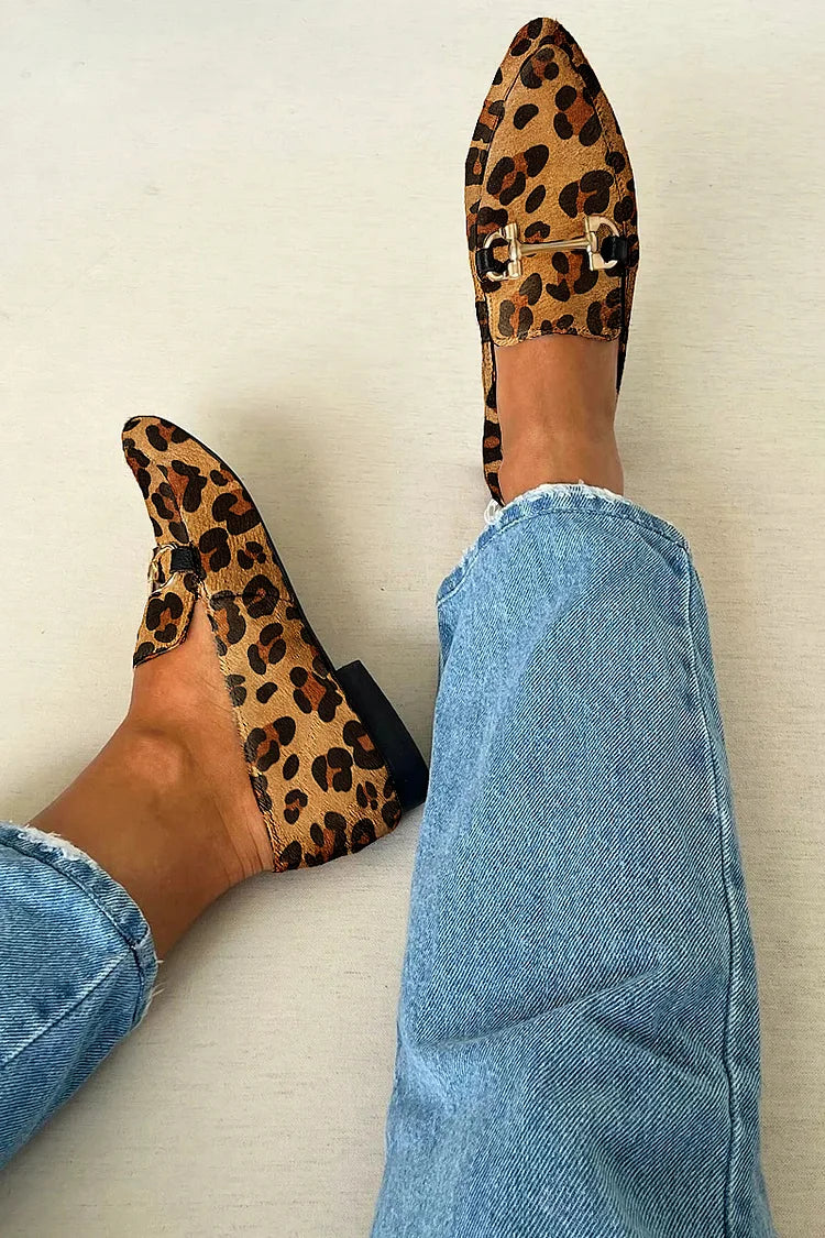 Gia | Elegante Leoparden-Mokassins
