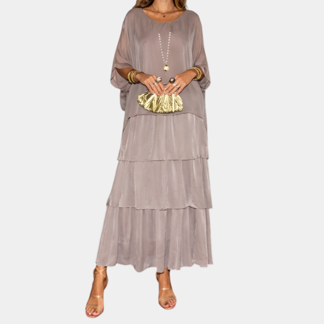 Agnès | Elegantes Fluid Maxi-Kleid