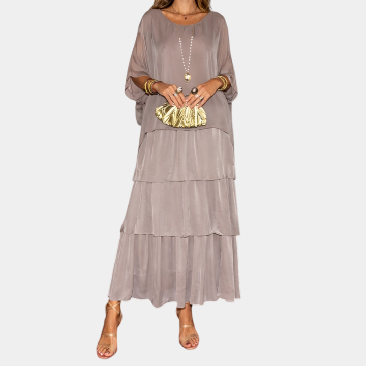 Agnès | Elegantes Fluid Maxi-Kleid