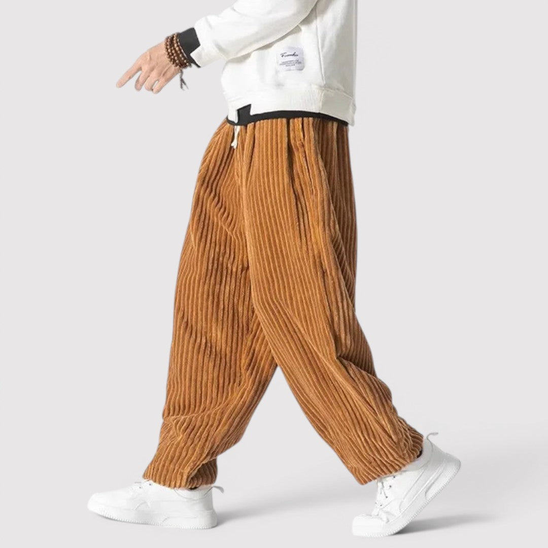 Marco™ | Weite-Hose mit gerippter Textur