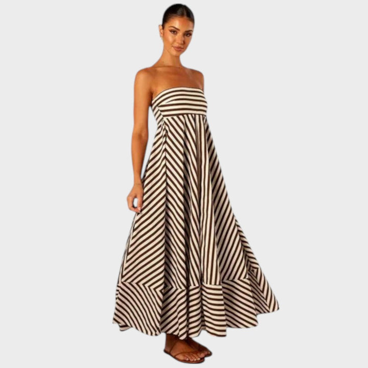 Mira | Trägerloses Maxikleid