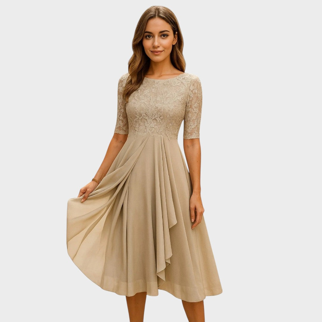 Gabhi | Midi-Kleid mit Spitzen-Details